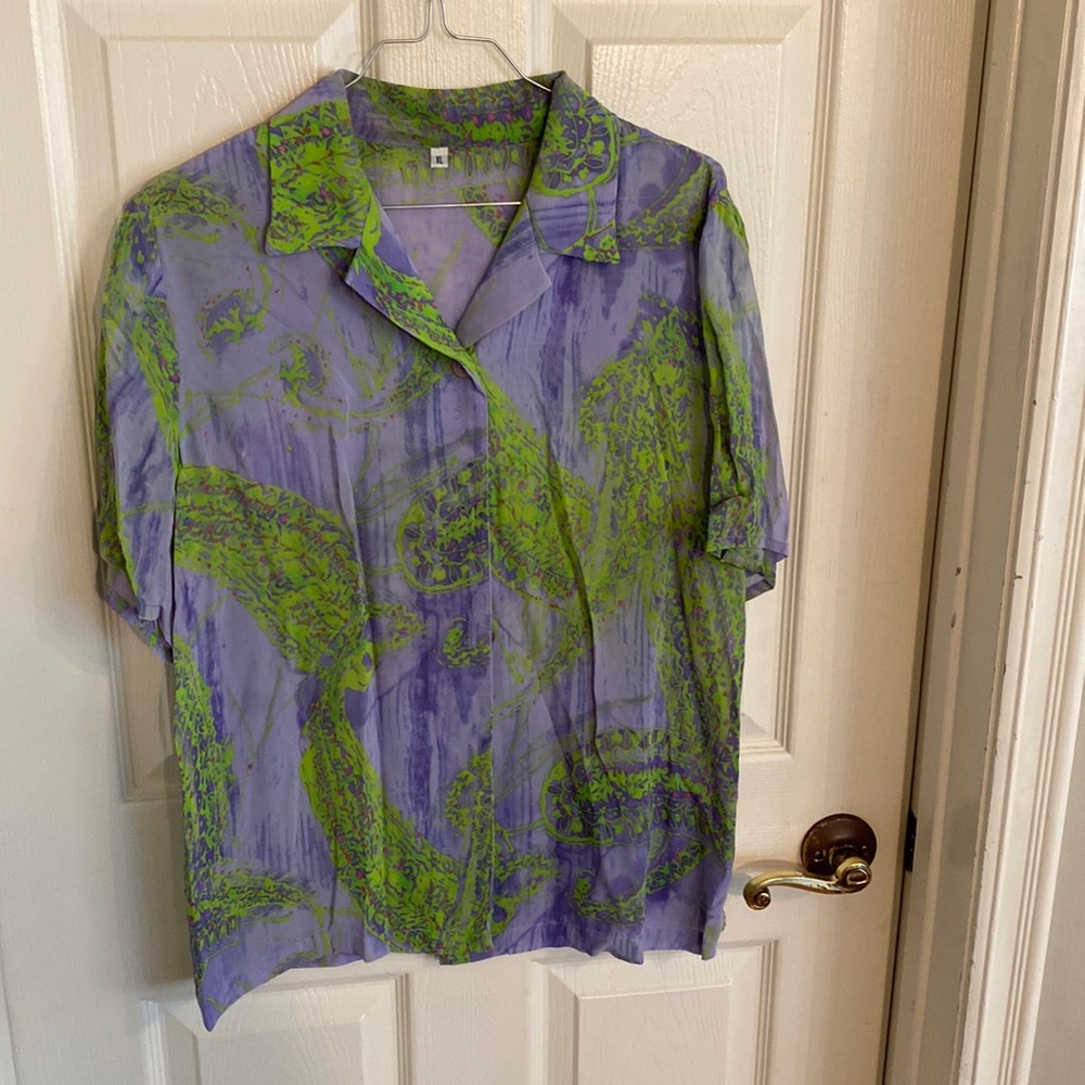 Funky purple shirt xl